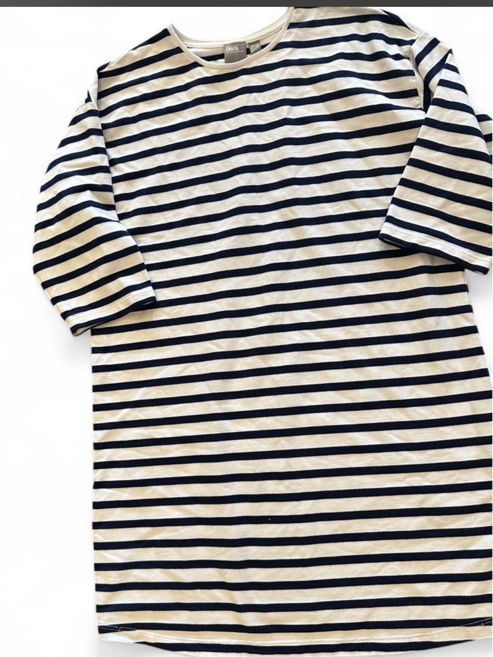 ASOS Navy White Stripe Nautical Shift Dress US 2